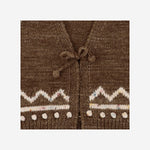 GILET IN LANA MERINO CON MOTIVO GRAFICO K1223W25 762 MISHA & PUFF KIDS 