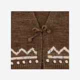 GILET IN LANA MERINO CON MOTIVO GRAFICO K1223W25 762 MISHA & PUFF KIDS 