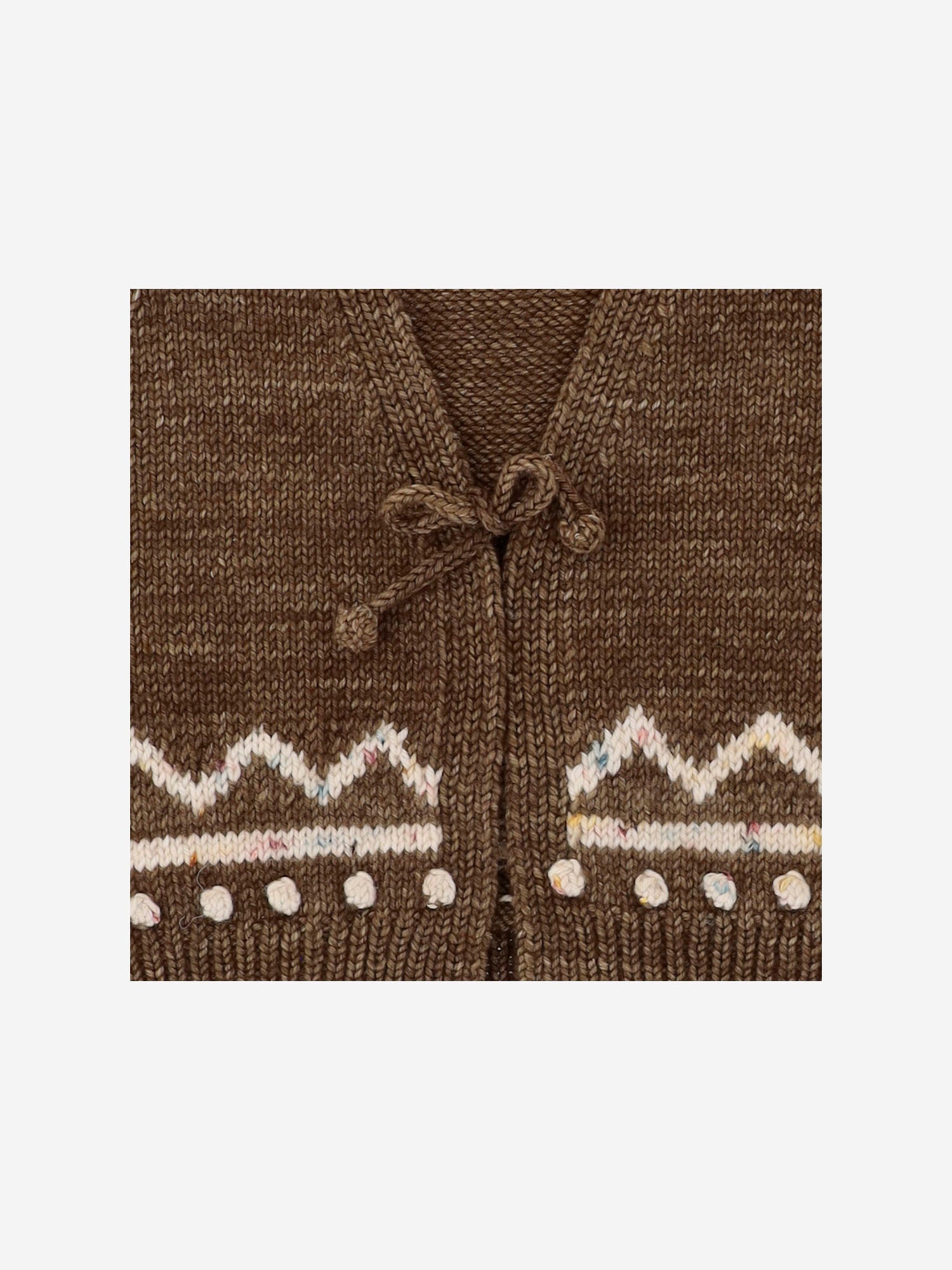 GILET IN LANA MERINO CON MOTIVO GRAFICO K1223W25 762 MISHA & PUFF KIDS 