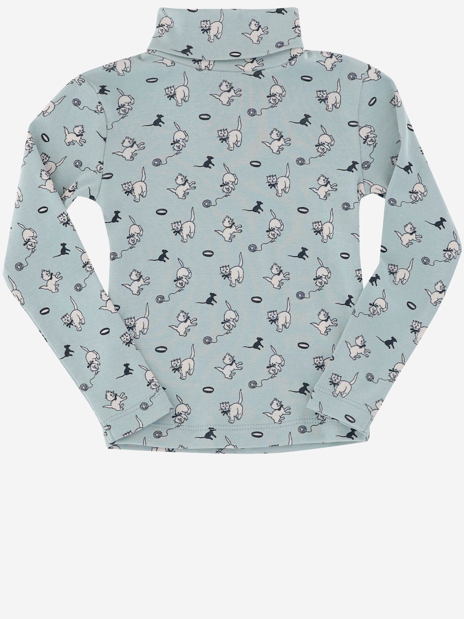 MAGLIA IN COTONE A COLLO ALTO CON STAMPA K3110W25 0A5 MISHA & PUFF KIDS 