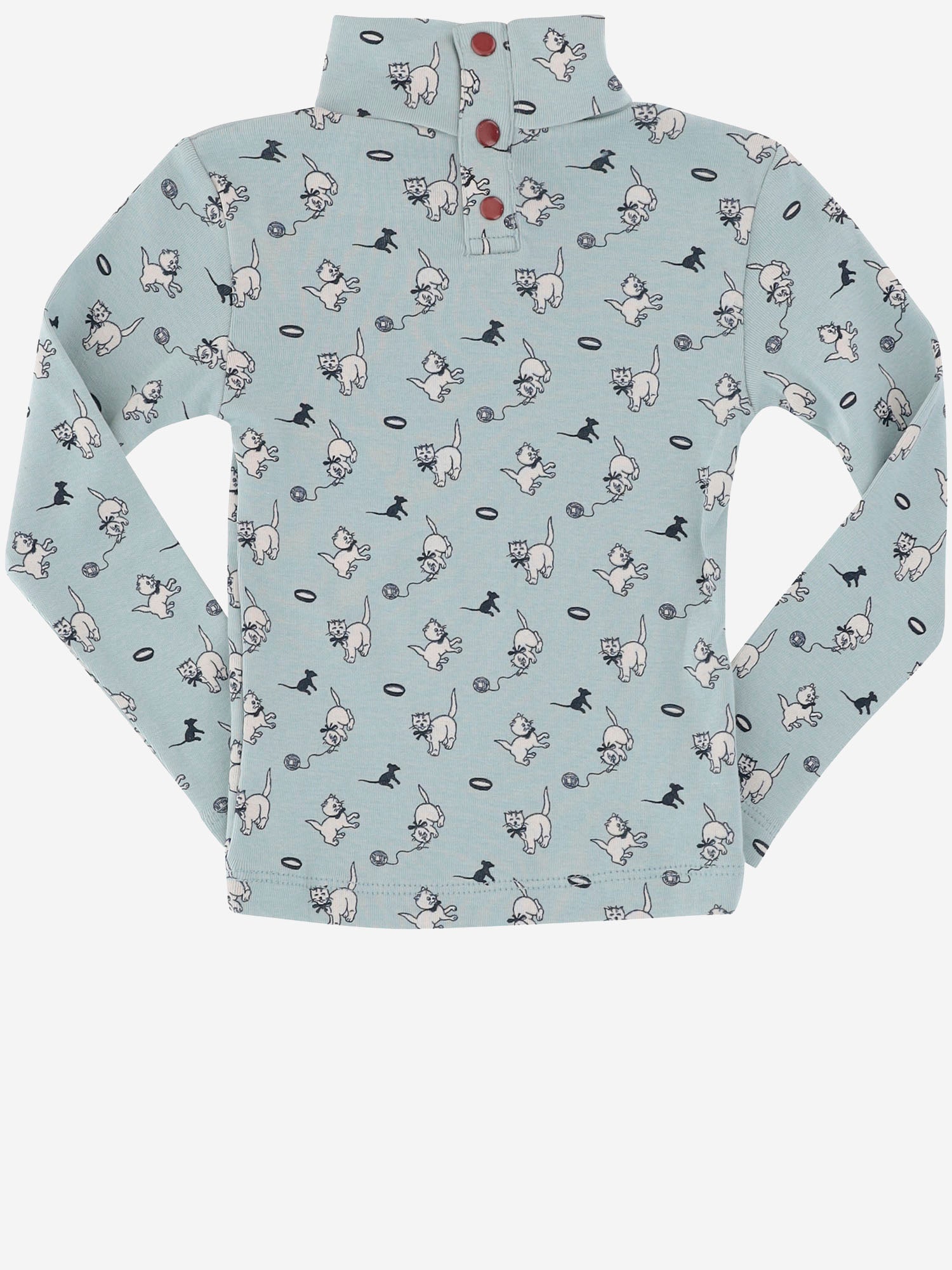 MAGLIA IN COTONE A COLLO ALTO CON STAMPA K3110W25 0A5 MISHA & PUFF KIDS 
