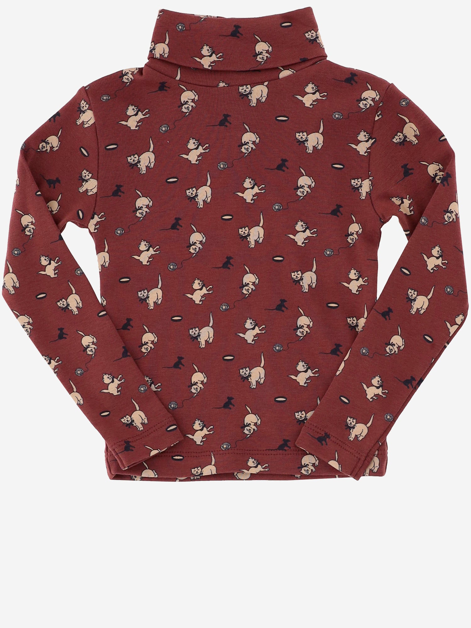 MAGLIA IN COTONE A COLLO ALTO CON STAMPA K3110W25 0A6 MISHA & PUFF KIDS 
