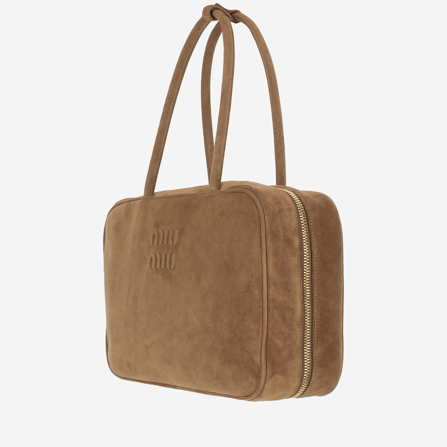 BORSA BEAU IN PELLE SCAMOSCIATA 5BB117 2CSSF0393 MIU MIU 