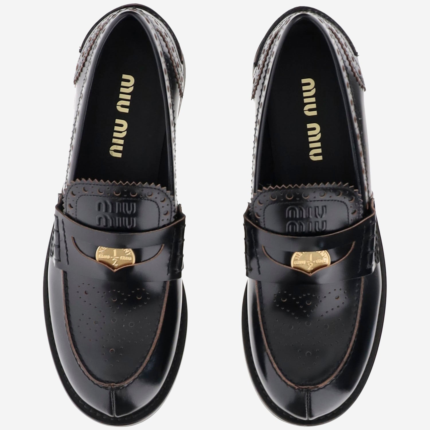 MOCASSINI IN PELLE 5D506E 070F0002 MIU MIU 