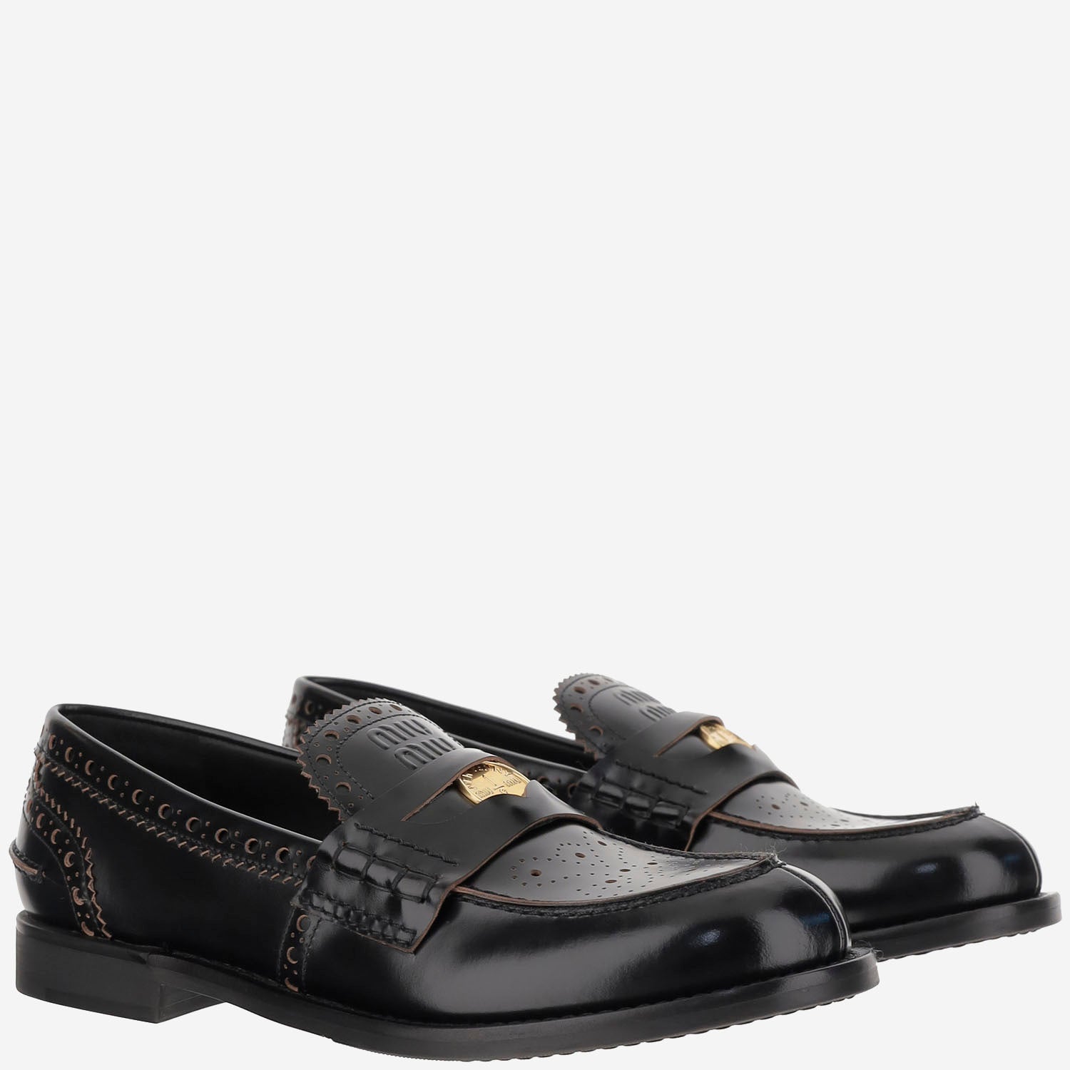 MOCASSINI IN PELLE 5D506E 070F0002 MIU MIU 