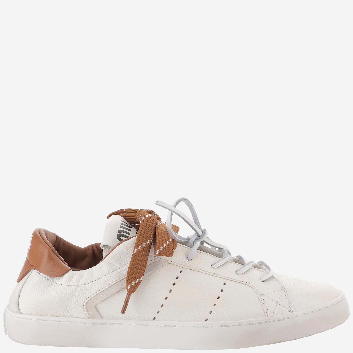 SNEAKERS IN PELLE DECO 5E532E 2KJF0TPR MIU MIU 
