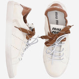 SNEAKERS IN PELLE DECO 5E532E 2KJF0TPR MIU MIU 