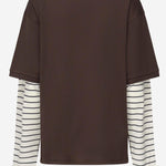 POLO A MANICHE LUNGHE IN COTONE CON LOGO MJL076 17ORF0RQM MIU MIU 