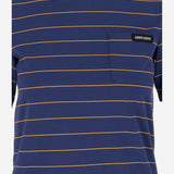 T-SHIRT IN COTONE A RIGHE CON LOGO MJN537 14RTF0XEI MIU MIU 