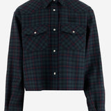 CAMICIA TARTAN IN LANA MK1970 174RF0D3Z MIU MIU 