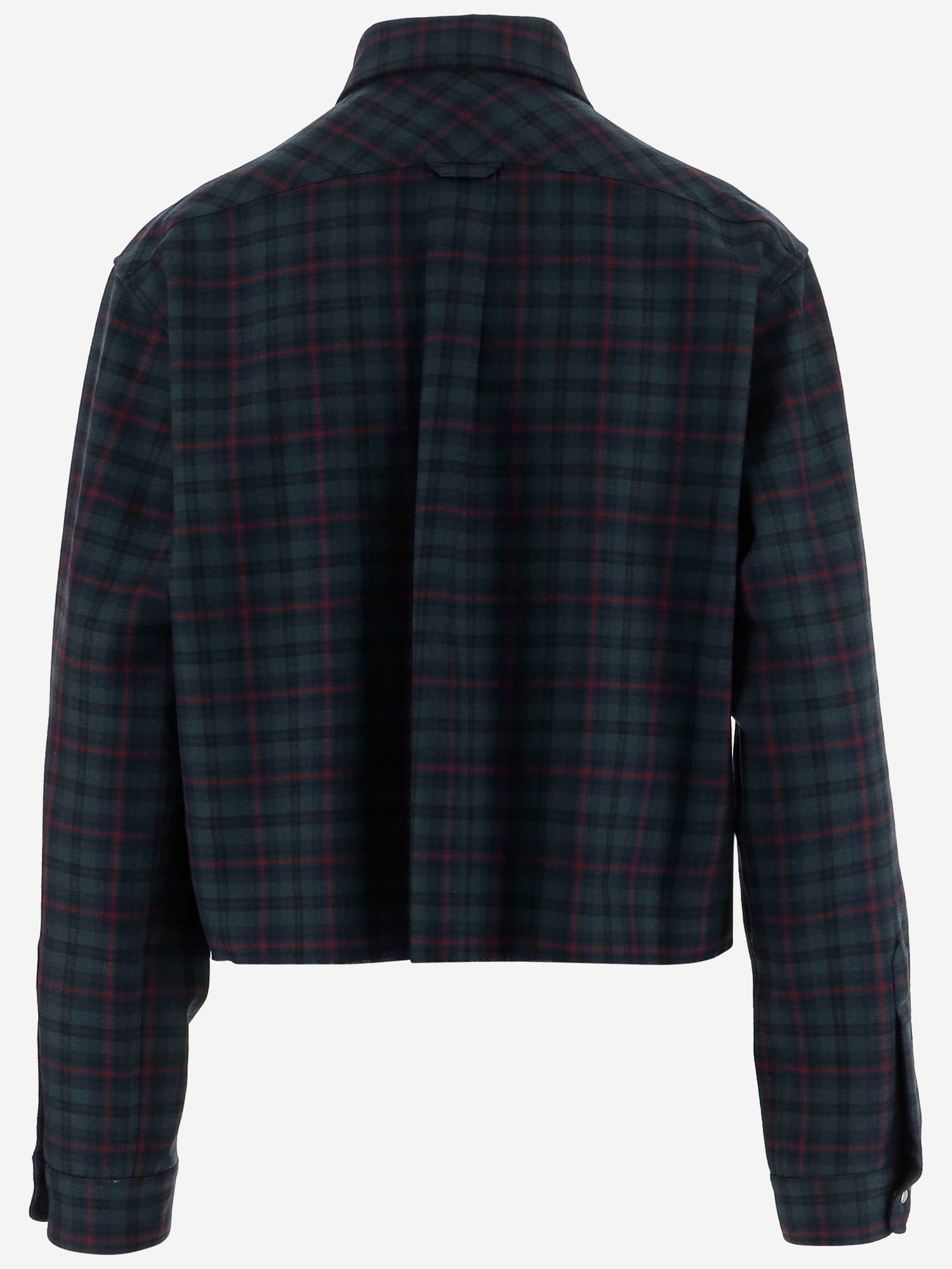 CAMICIA TARTAN IN LANA MK1970 174RF0D3Z MIU MIU 