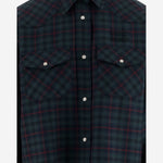 CAMICIA TARTAN IN LANA MK1970 174RF0D3Z MIU MIU 