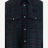 CAMICIA TARTAN IN LANA MK1970 174RF0D3Z MIU MIU 