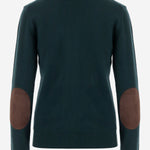 MAGLIONE IN CASHMERE CON ZIP E TOPPE AI GOMITI MMF995 1748F0L76 MIU MIU 