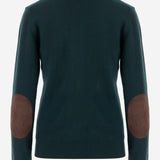 MAGLIONE IN CASHMERE CON ZIP E TOPPE AI GOMITI MMF995 1748F0L76 MIU MIU 