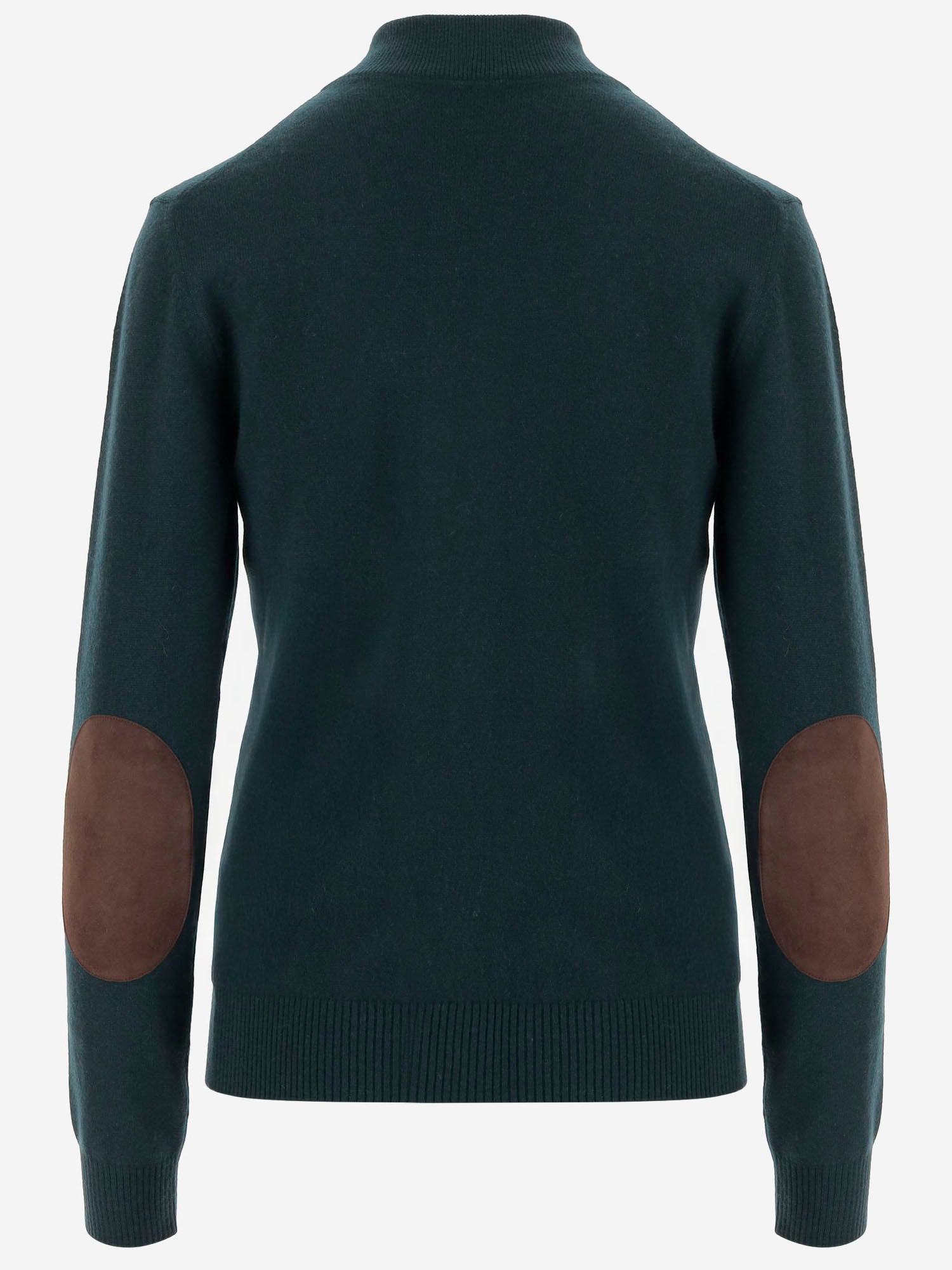 MAGLIONE IN CASHMERE CON ZIP E TOPPE AI GOMITI MMF995 1748F0L76 MIU MIU 