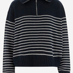 MAGLIONE IN CASHMERE CON MOTIVO A RIGHE MMLB52 18BJF022X MIU MIU 