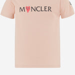 T-SHIRT IN COTONE CON LOGO 8C0003583907 514 MONCLER ENFANTS 