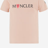 T-SHIRT IN COTONE CON LOGO 8C0003583907 514 MONCLER ENFANTS 