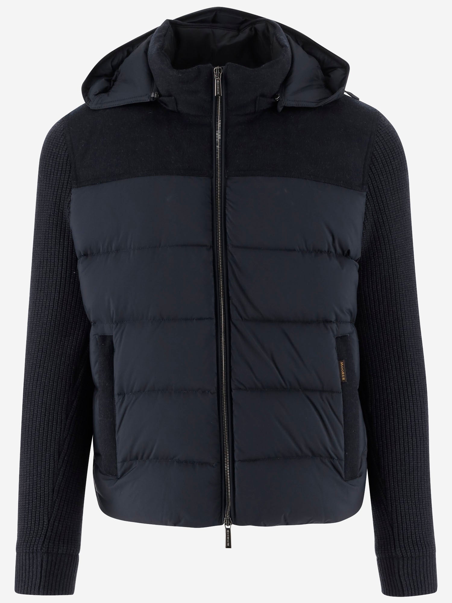 PIUMINO imbottito con maniche in misto cashmere MOUGI101201 V1980 MOORER 