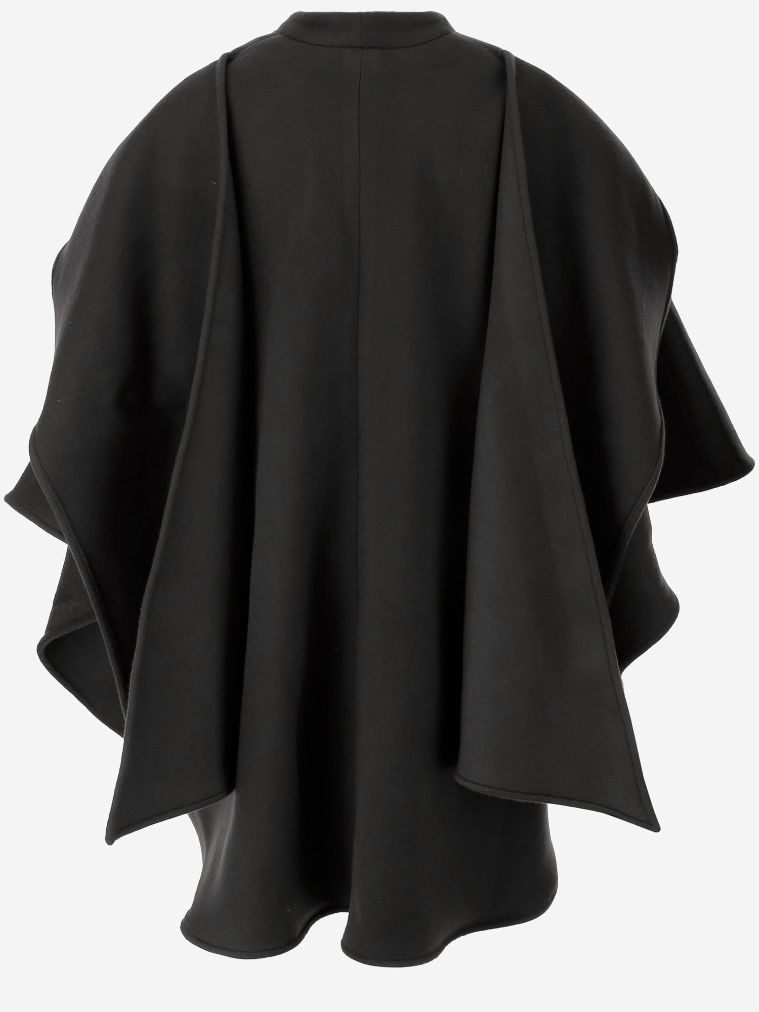 CAPPA IN LANA E CASHMERE CON TASCHINI A FILETTO C008 DFWOBLACK NICCOLO PASQUALETTI 
