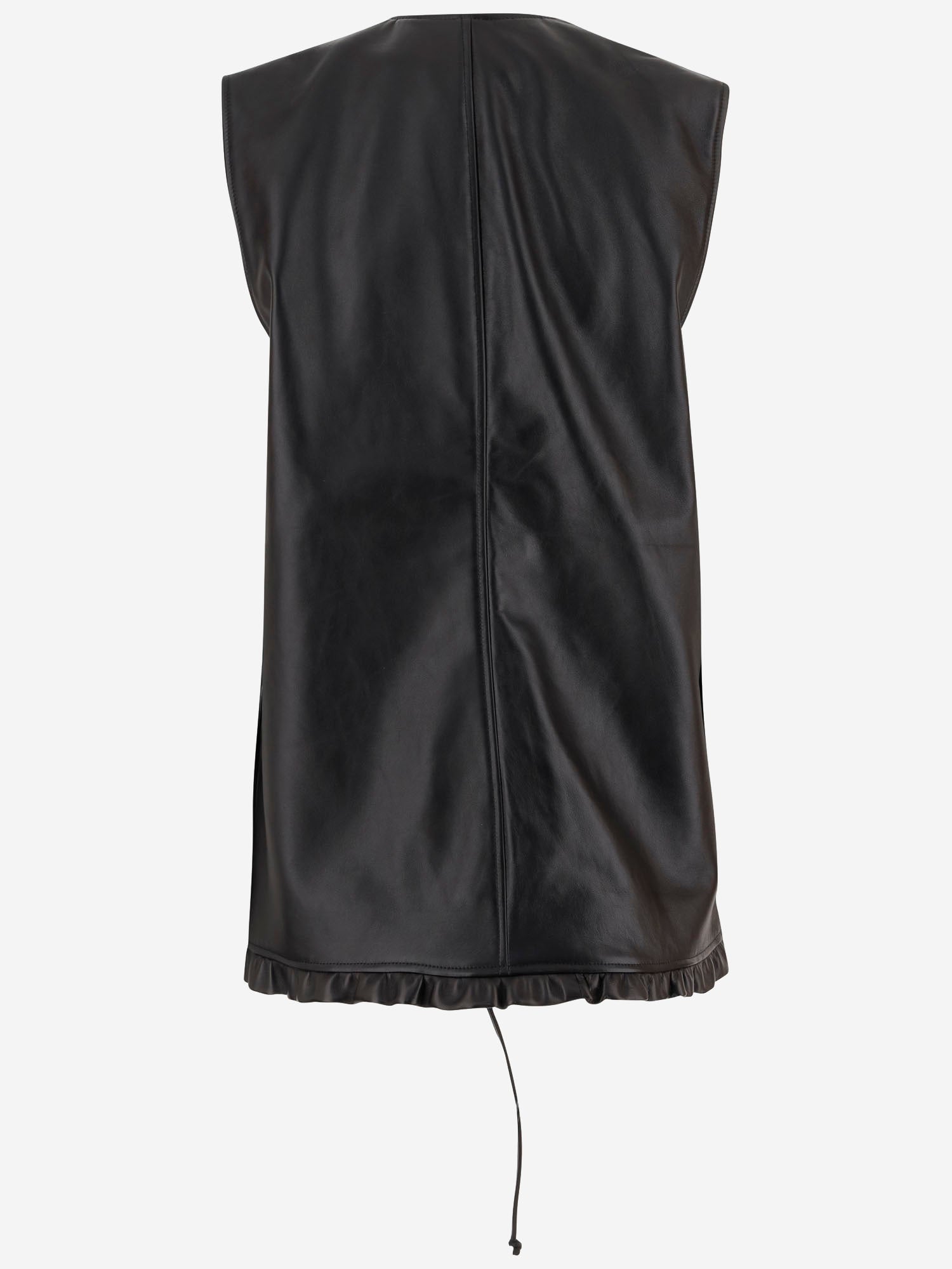 GILET LEA GALA IN PELLE J013 LEADARKBROWN NICCOLO PASQUALETTI 