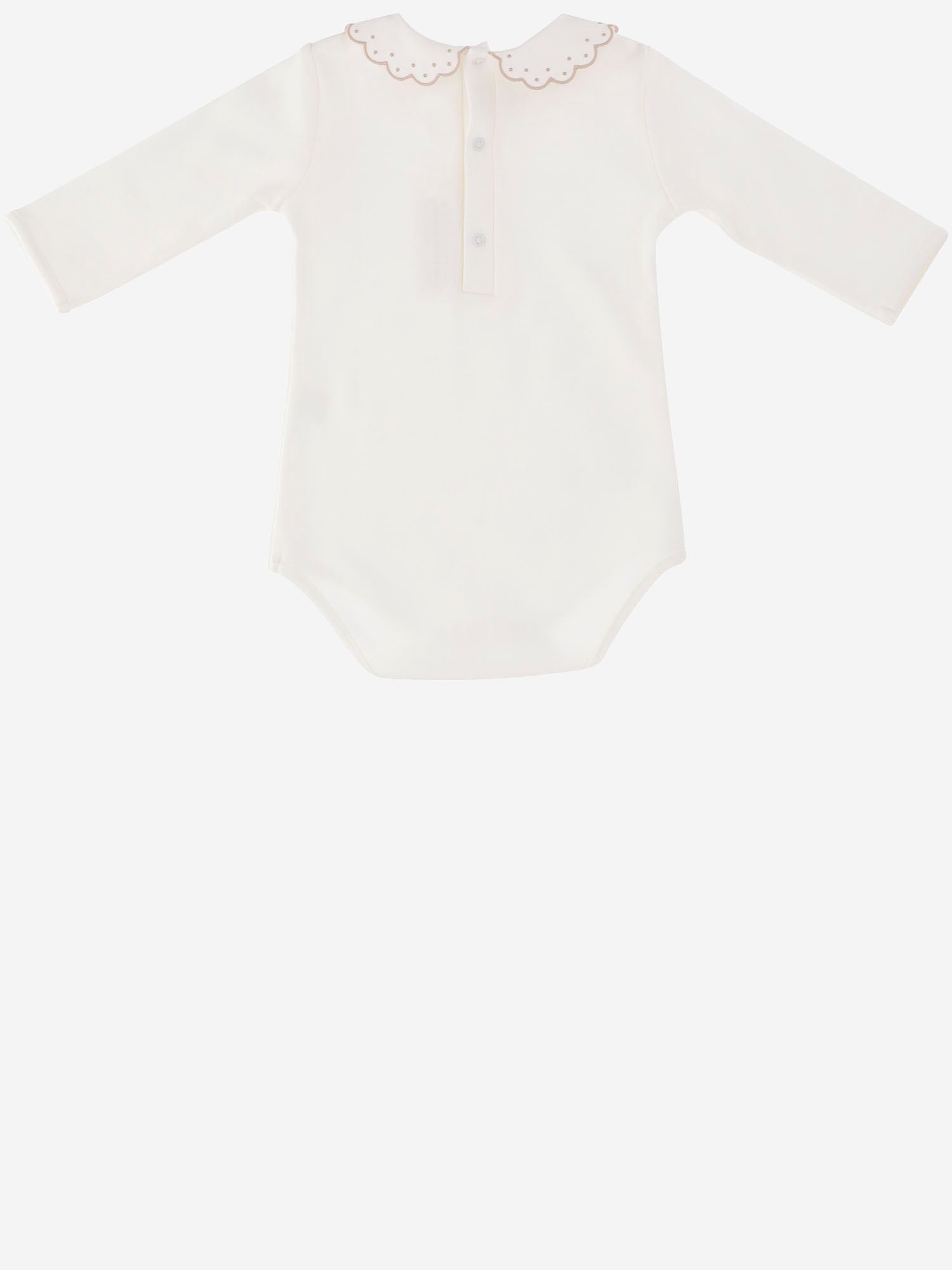 BODY IN COTONE CON COLLETTO RICAMATO BODY 2287 NICOLETTA FANNA KIDS 