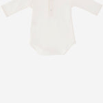 BODY IN COTONE CON COLLETTO RICAMATO BODY BEIGEROSA NICOLETTA FANNA KIDS 