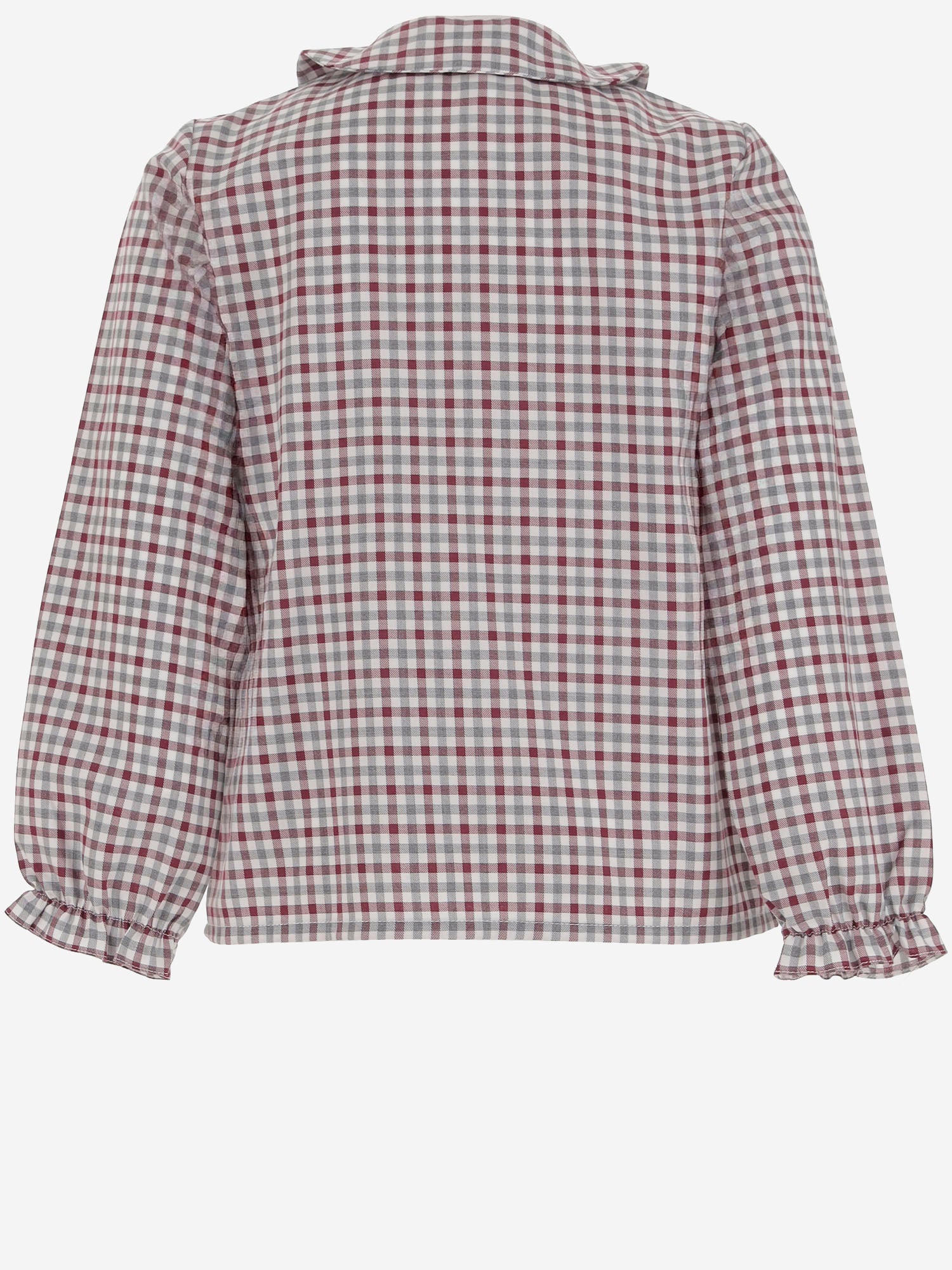 CAMICIA IN COTONE CON MOTIVO A QUADRI DIVA 36 NICOLETTA FANNA KIDS 
