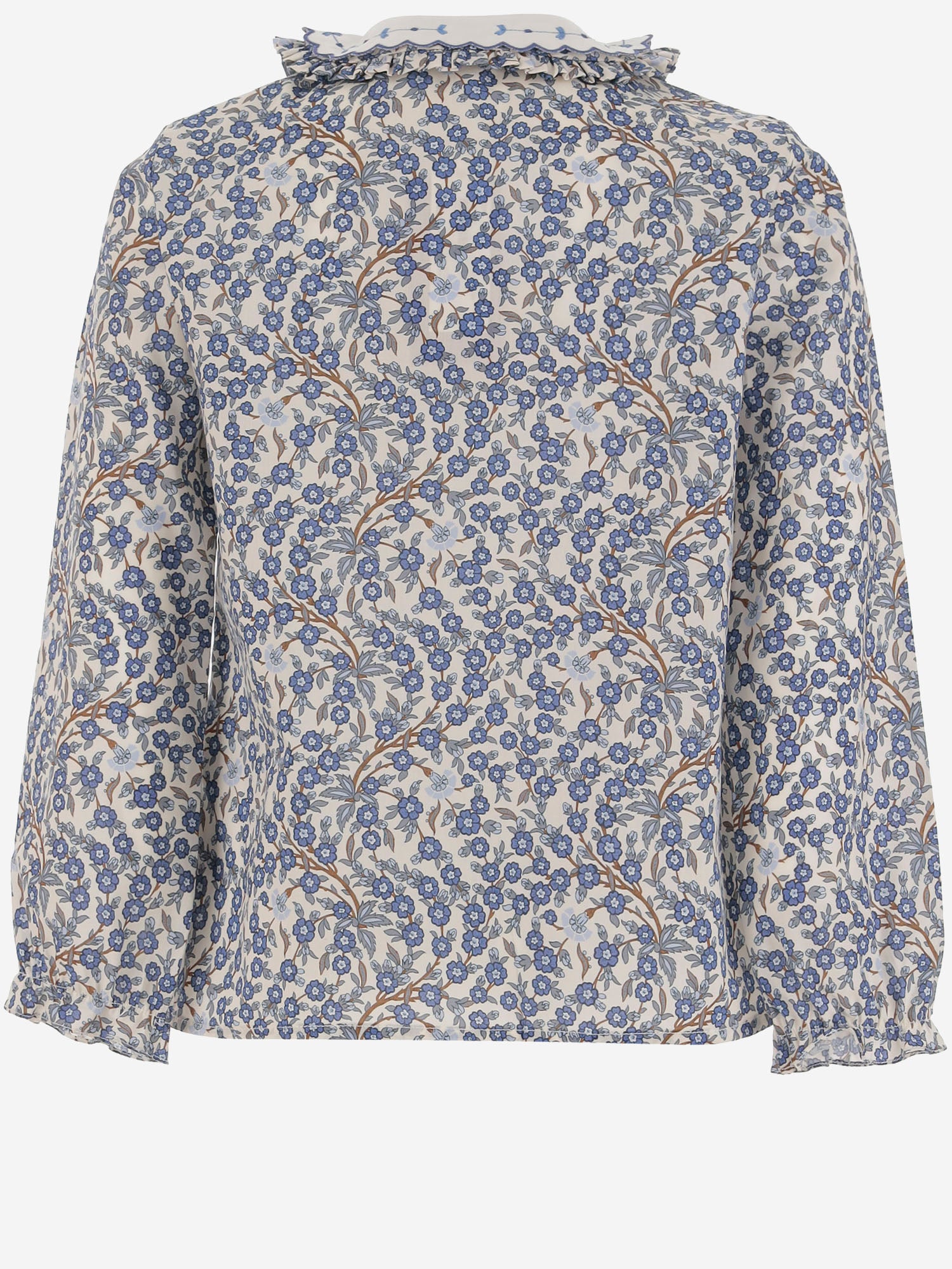 CAMICIA IN COTONE CON MOTIVO FLOREALE DIVA 504 NICOLETTA FANNA KIDS 
