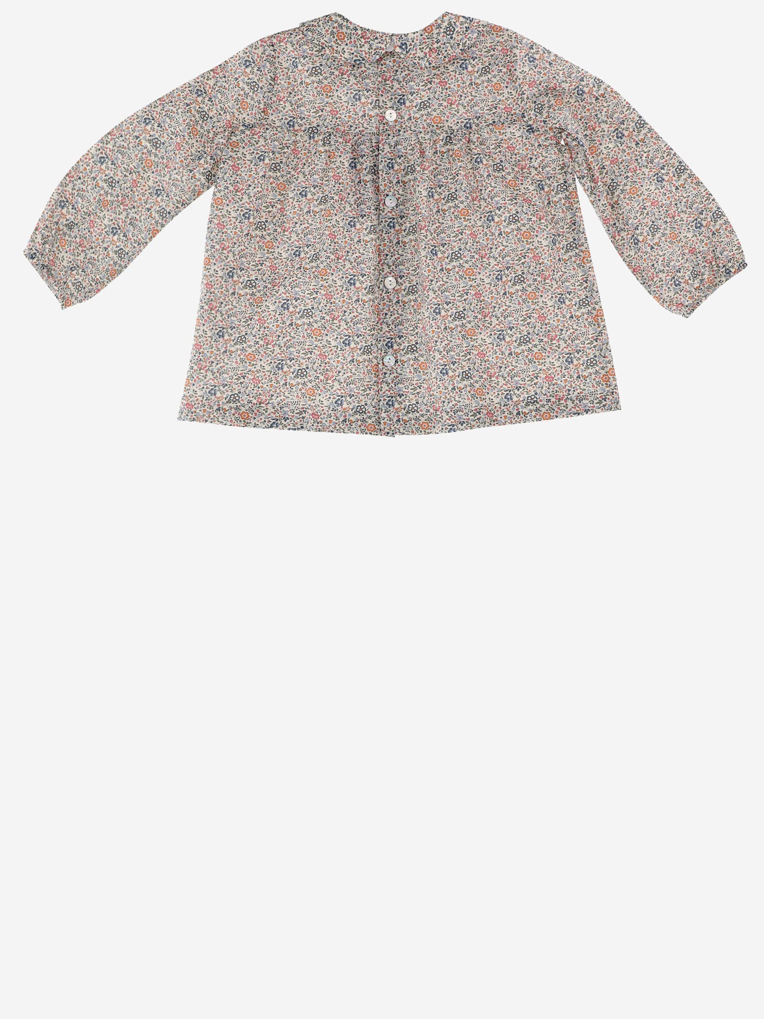 CAMICIA IN COTONE CON MOTIVO FLOREALE FIONA 505 NICOLETTA FANNA KIDS 