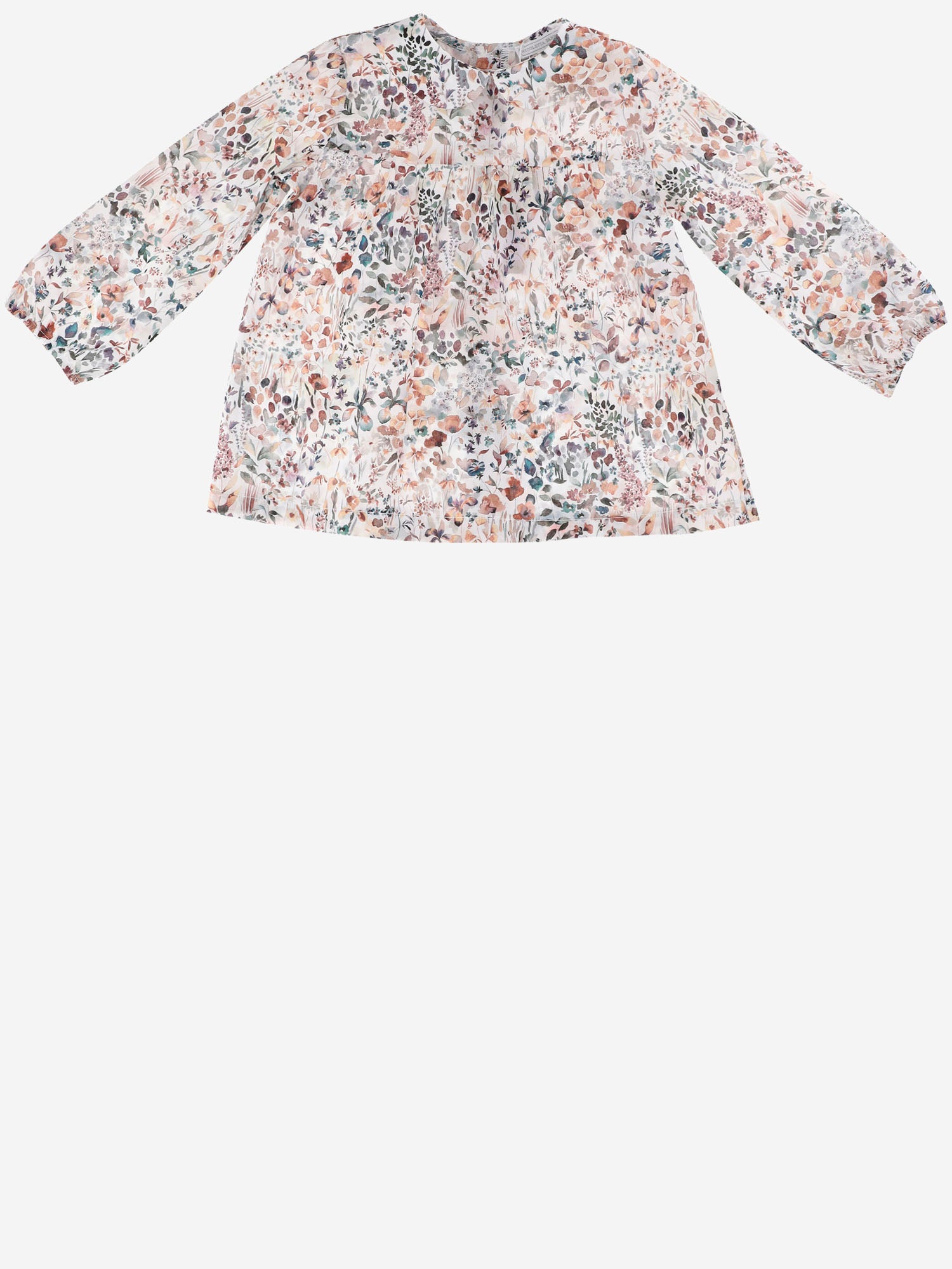 CAMICIA IN COTONE CON MOTIVO FLOREALE FIONA 508 NICOLETTA FANNA KIDS 