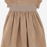 ABITO IN COTONE STRETCH CON SMOCK LILLI 56 NICOLETTA FANNA KIDS 
