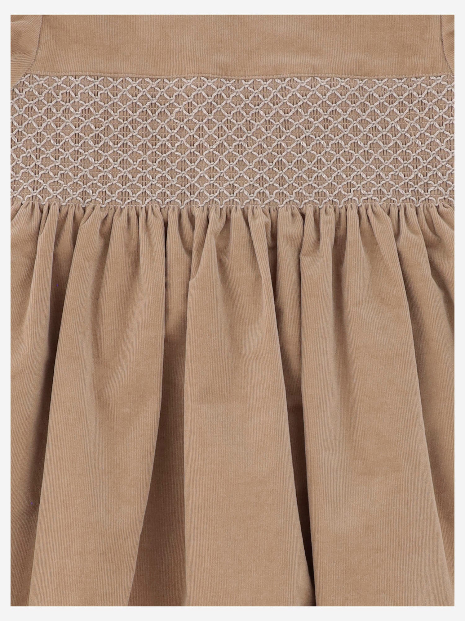 ABITO IN COTONE STRETCH CON SMOCK LILLI 56 NICOLETTA FANNA KIDS 