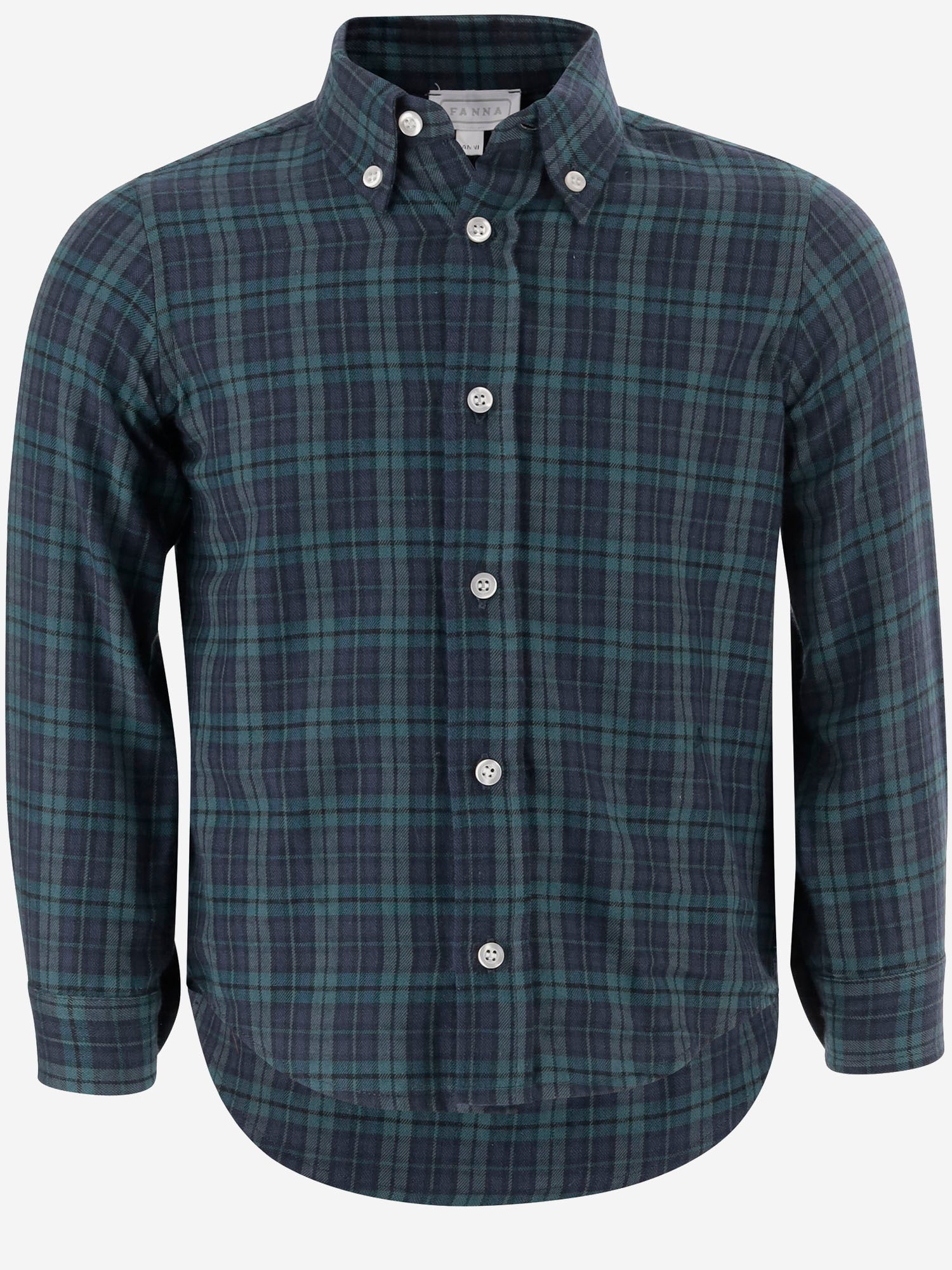 CAMICIA IN COTONE CON MOTIVO A QUADRI MBML 13 NICOLETTA FANNA KIDS 