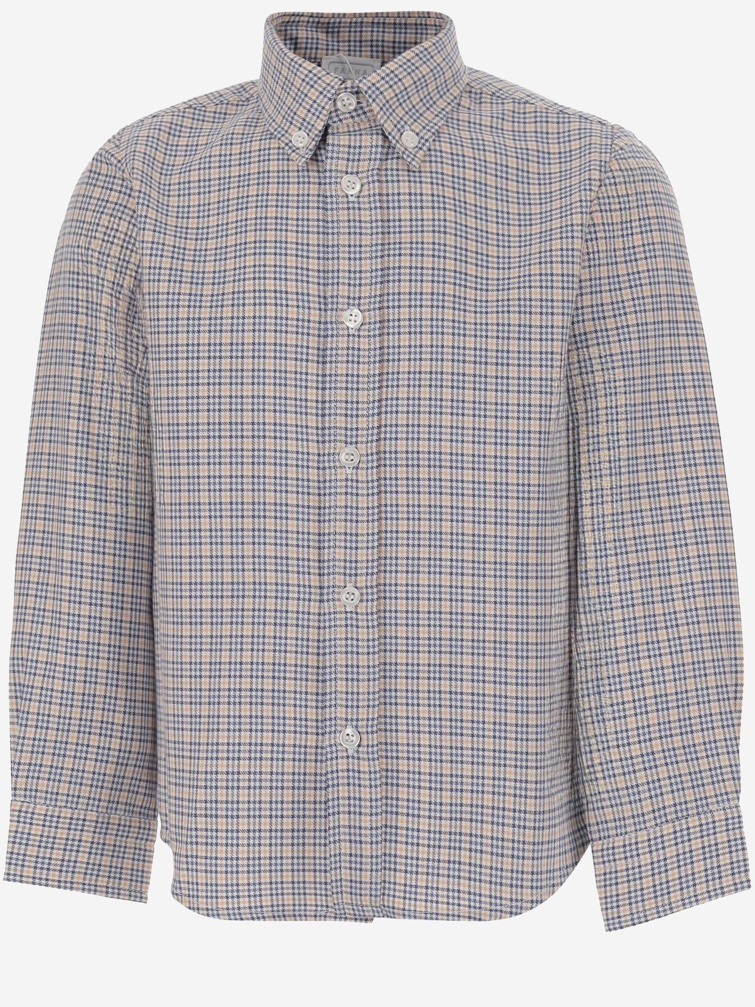 CAMICIA IN COTONE CON MOTIVO A QUADRI MBML 51 NICOLETTA FANNA KIDS 