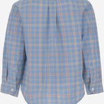 CAMICIA IN COTONE CON MOTIVO A QUADRI MBML 52 NICOLETTA FANNA KIDS 