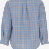 CAMICIA IN COTONE CON MOTIVO A QUADRI MBML 52 NICOLETTA FANNA KIDS 