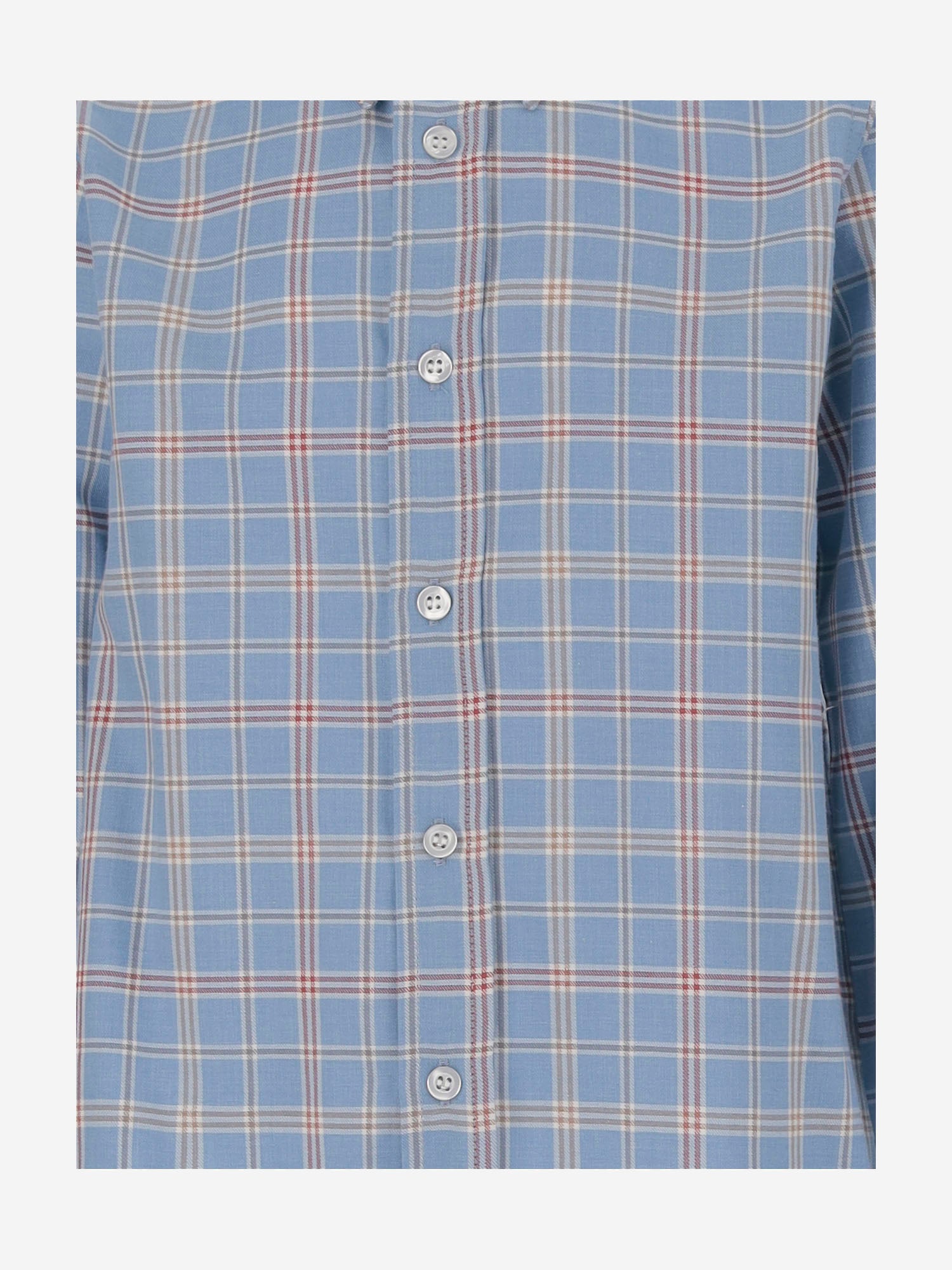 CAMICIA IN COTONE CON MOTIVO A QUADRI MBML 52 NICOLETTA FANNA KIDS 
