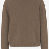 CARDIGAN IN CASHMERE D229WS BROWNMOULINE OLIVER LATTUGHI 