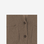 CARDIGAN IN CASHMERE D229WS BROWNMOULINE OLIVER LATTUGHI 