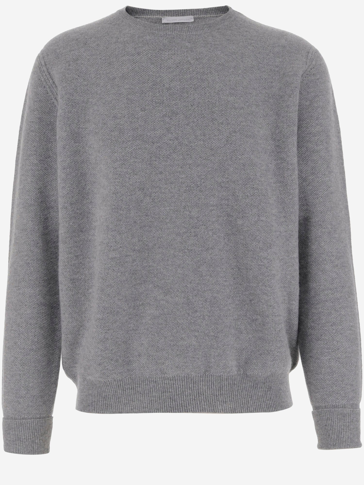 MAGLIONE IN CASHMERE U110WS SLATE OLIVER LATTUGHI 