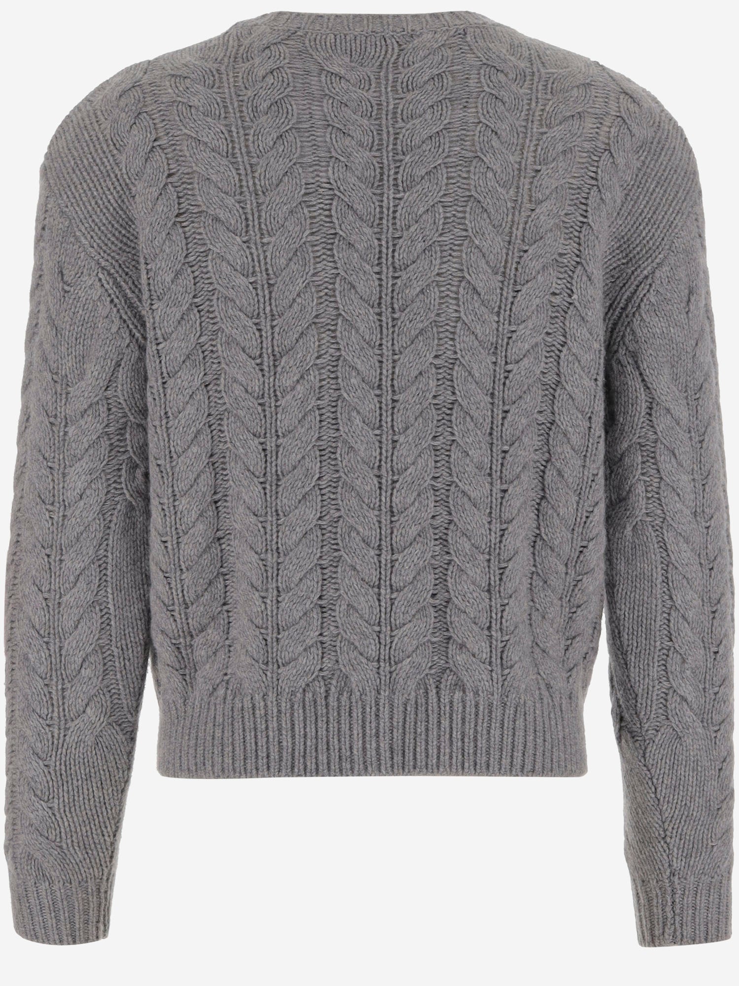 Maglione in cashmere U115WS CHARCOAL OLIVER LATTUGHI 