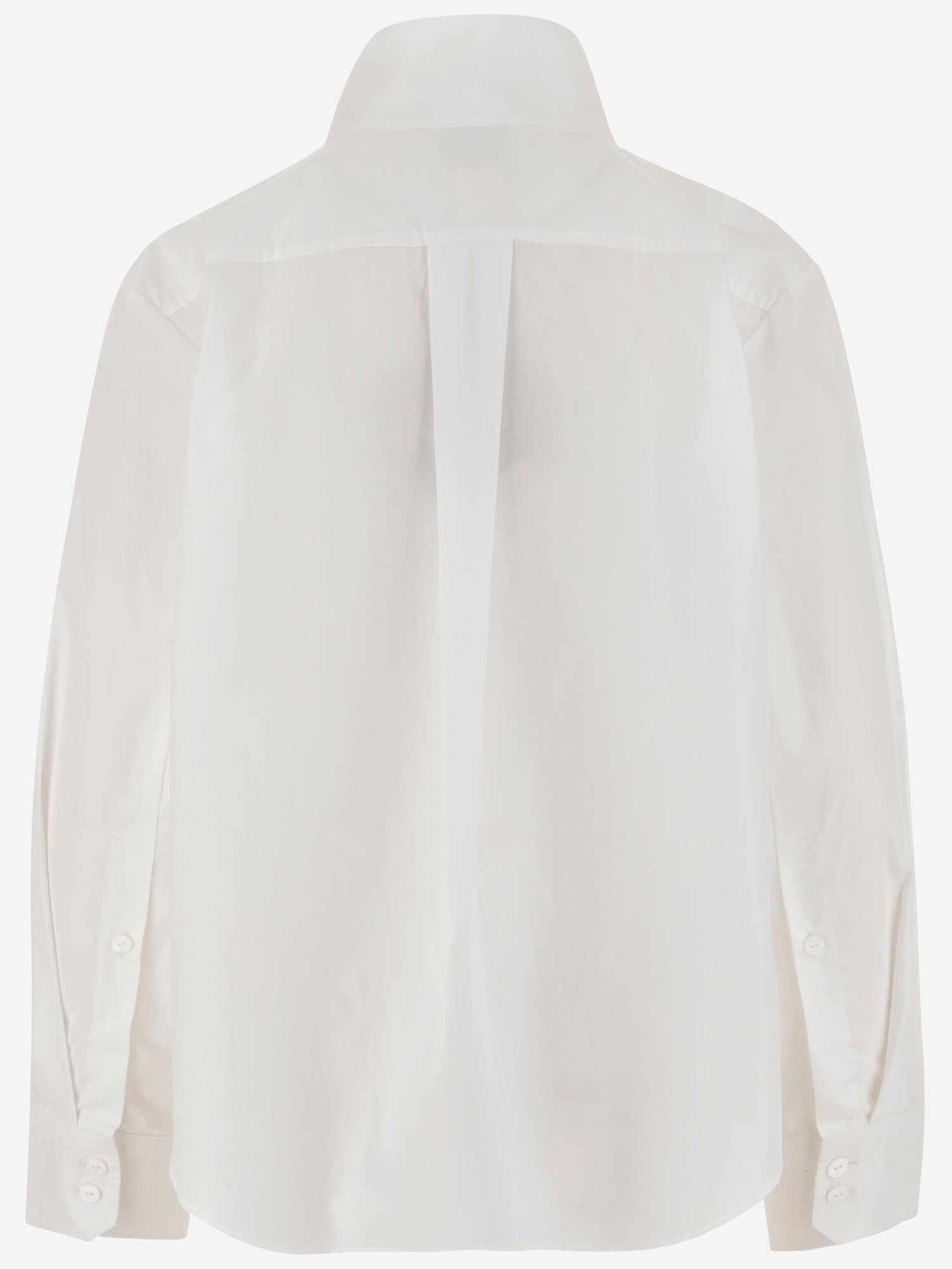 camicia ascot in cotone a collo alto BL045017 001W PATOU 