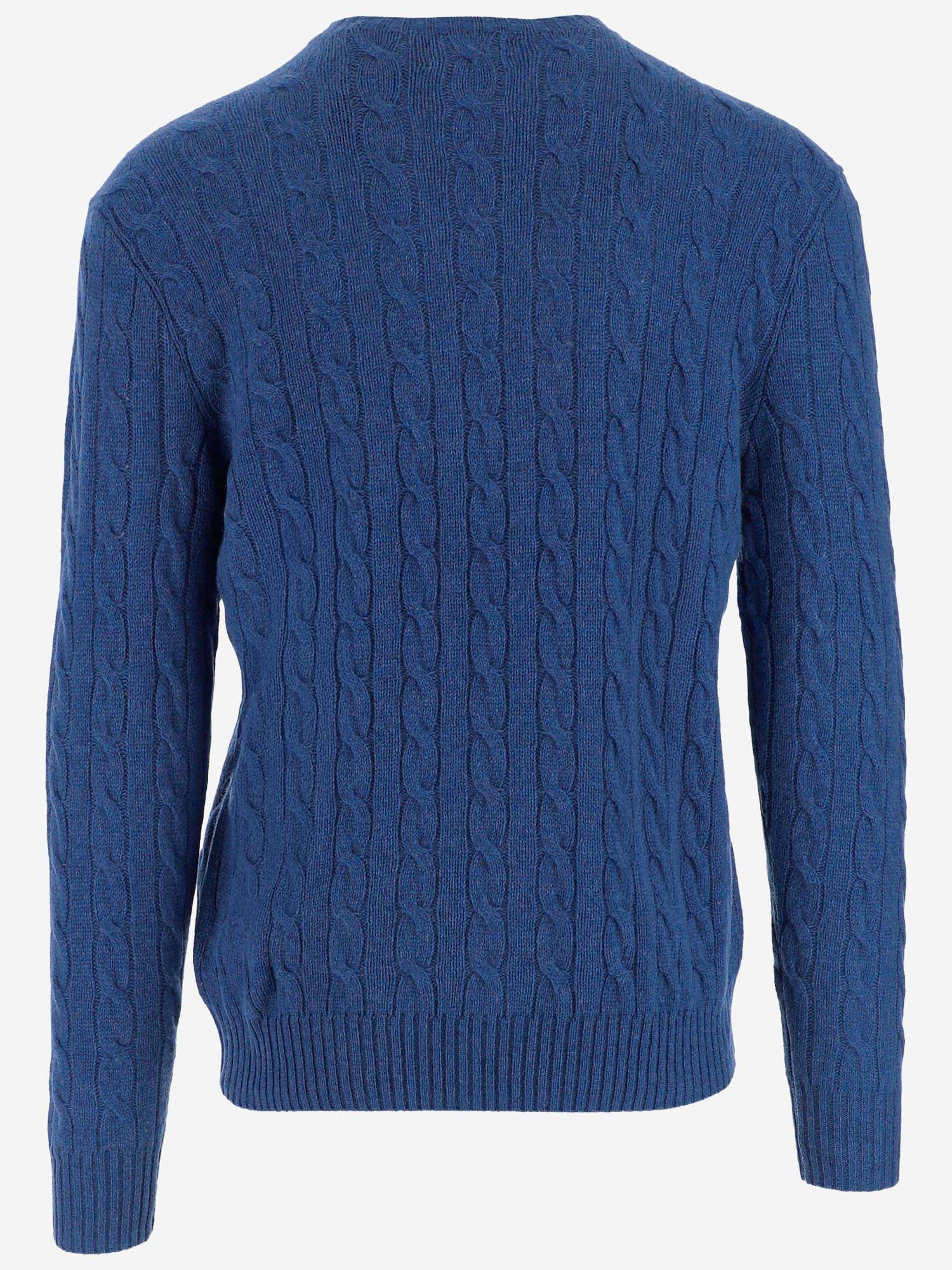 MAGLIA A TRECCE IN LANA 710876762 017 POLO RALPH LAUREN 
