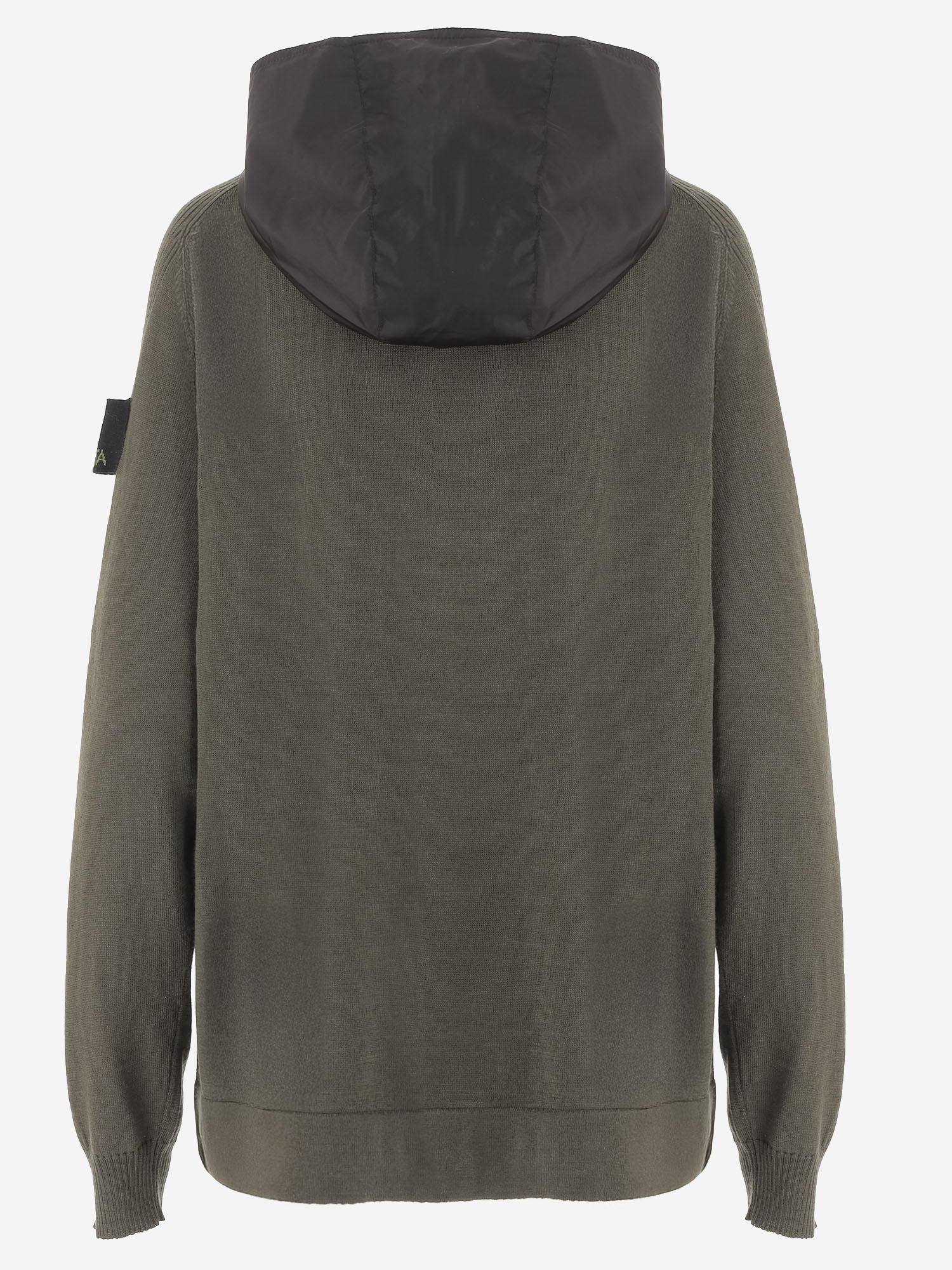 FELPA CON ZIP IN LANA MERINO PMG28 GREEN PREMIATA 