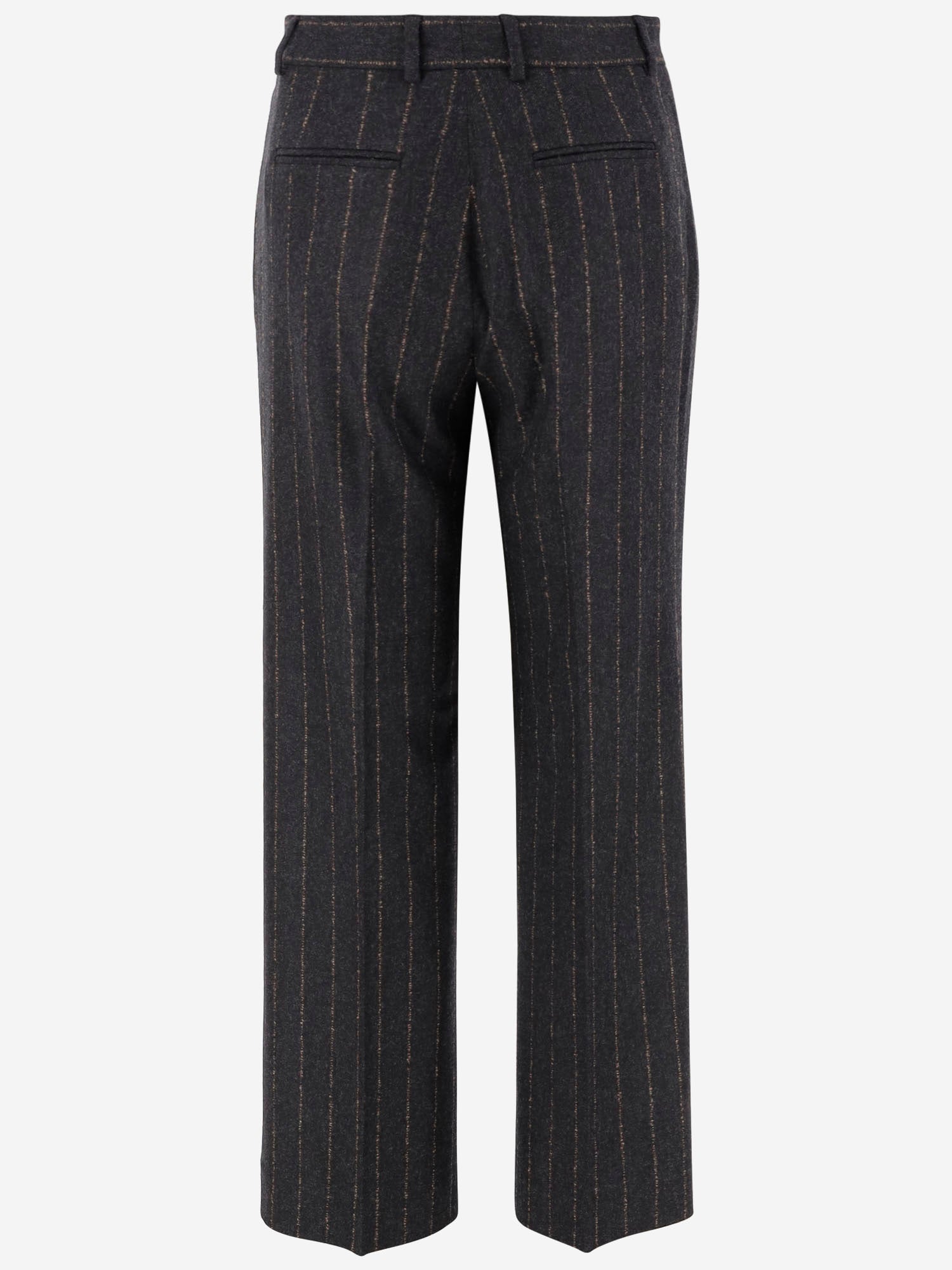 PANTALONI TEODORA IN LANA E CASHMERE A RIGHE TEODORA 5071673 QL2 
