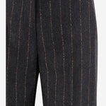 PANTALONI TEODORA IN LANA E CASHMERE A RIGHE TEODORA 5071673 QL2 