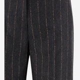 PANTALONI TEODORA IN LANA E CASHMERE A RIGHE TEODORA 5071673 QL2 