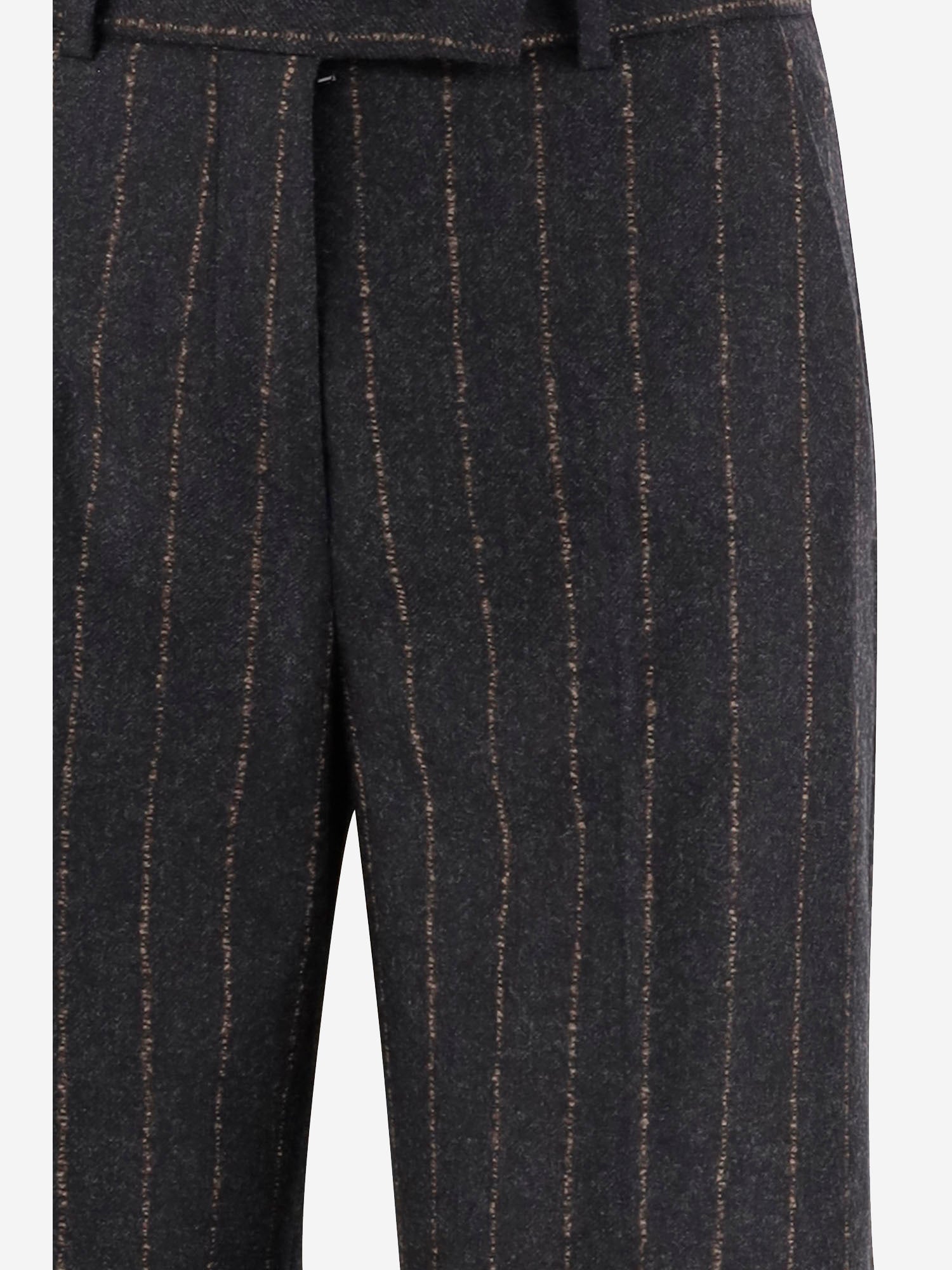 PANTALONI TEODORA IN LANA E CASHMERE A RIGHE TEODORA 5071673 QL2 